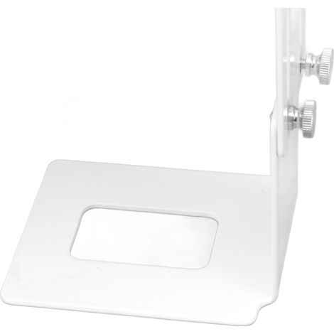 Ortviai Support pour Machine à Café en Acier Inoxydable Réglable en Hauteur (8–14 cm), Design Évacuation, Blanc (1/4)
