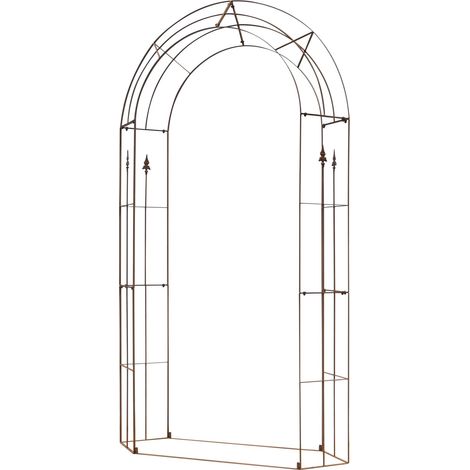 LOUIS MOULIN Arche Fleur de lys- 130x240x40 cm - rouille (1/4)