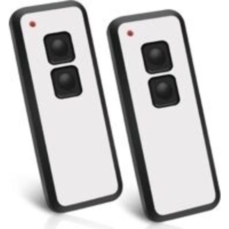 Lot de 2 émetteurs portatifs 433,92 MHz pour porte de garage Novotron 522, 524, 502 MAX43-2, 512 Mix 43-2, 2 canaux
