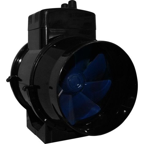 Extracteur d'air TT 125 Ø 125 mm – Débit 280 m³/h avec thermostat et variateur – Ventilateur axial pour espaces de culture – Winflex Ventilation - TT 125 U (1/7)