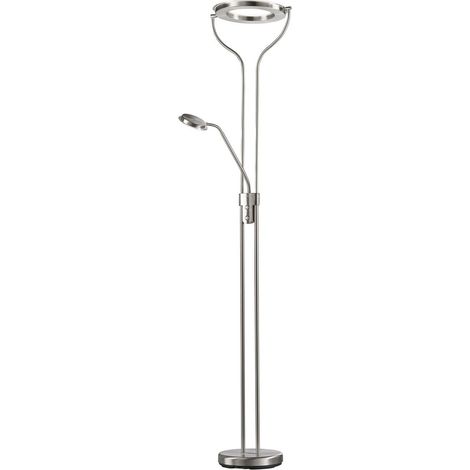 [GEBRAUCHT] B-Ware Fischer Honsel Stehlampe Stehleuchte Led Davos Nickelfarben Leseleuchte Flexibel
