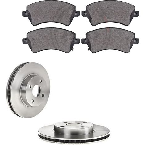 KIT FRENI ANTERIORI compatibile con TOYOTA COROLLA (E12) - DISCHI + PASTIGLIE OEM: P 83 064 / 17453 , 17543 /SOSTITUZIONE DIRETTA/BASSA POLVERE/SILENZIOSO (1/5)