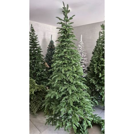 Exclusivo árbol de Navidad artificial de abeto 100% PE 2D verde premium 160 cm