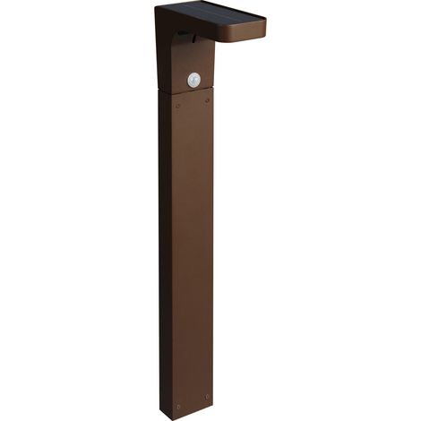 Borne TARIS 1 SOLAR 70cm havane 3000K 300lm 2,5W IP65 - EUROPOLE - 68210 (1/3)