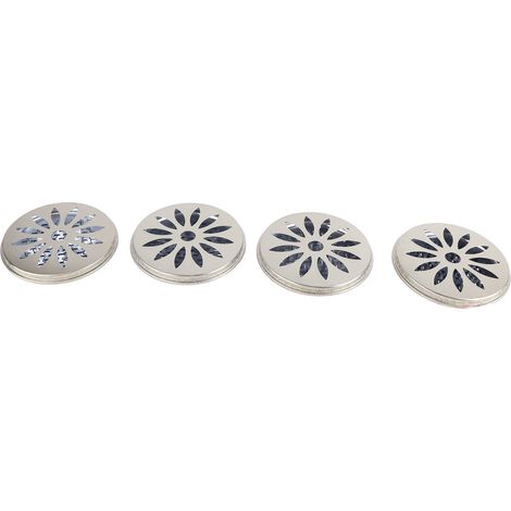 Support pour spirale anti-moustiques en acier inoxydable (lot de 4) avec picots de support et couvercle creux (1/5)