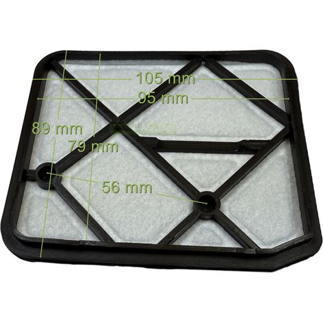 filtre à air pour débroussailleuse Oleomac Sparta 37 38 42 44 370 380 440 S/T 61200025AR (1/3)