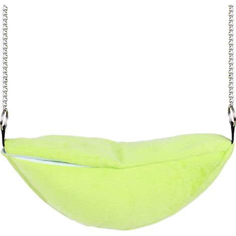 Nid Hammock Pour Petit Animal - Lit Suspendu En Coton Rembourré - Compatible Cage Hamster Souris Écureuil Glissoire À Sucre - 20 x 6,5 cm (1/5)