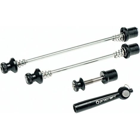 Kit de fixation rapide Procraft, 3 pièces, 110 mm/135 mm, noir - protection antivol... (1/2)