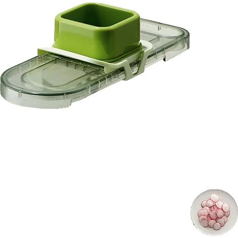 Cortador de verduras, cuchilla de acero inoxidable, diseño ecológico, tabla de cortar de 3 hojas. (1/2)