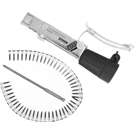 Adaptador para pistola de clavos de cadena, herramienta eléctrica automática recargable para apretar tornillos en trabajos de carpintería. (1/5)
