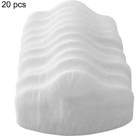 Ortviai Filtres à particules en coton blanc – 20 pièces, compatible masques 3200, modèle 3701CN, grade A1