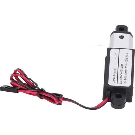 Attuatore elettrico lineare miniaturizzato in alluminio ABS da 12 V con alimentazione CC, mini attuatore di movimento per macchine agricole (10 mm) - Crezuo
