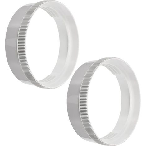 2-piece white plastic duct adapter for portable air conditioners, secure connection prevents air leaks, stylish accessory for portable air conditioners (1/5)