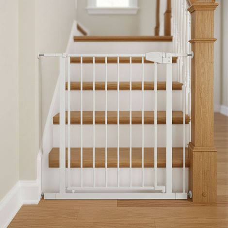 Puerta de seguridad extensible para puertas y escaleras, 75-100 cm