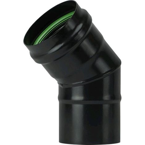 Gomito 45o per Stufa a Pellet Acciaio rivestito con smalto porcellanato 8 cm - PN804 Diametro 8 cm Gomito 45o (1/2)