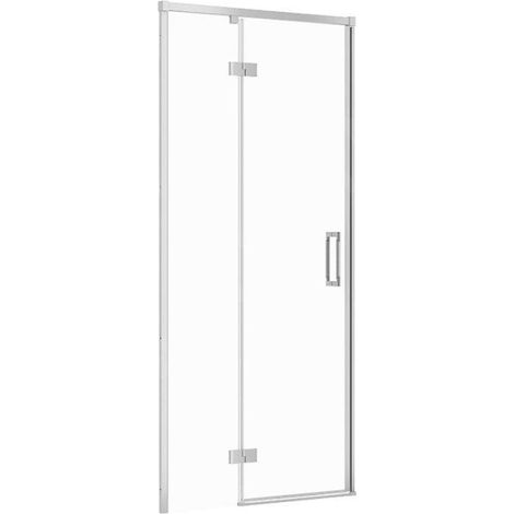 Cersanit Larga - Porte de douche 90x195 cm, gauche, chrome/verre clair S932-120 (1/2)