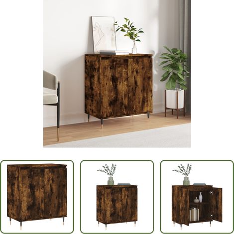 Holzwerkstoff - Sideboard Räuchereiche 60x35x70 cm Holzwerkstoff (1/5)