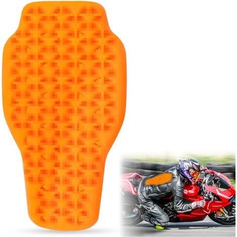 [NIEMALS VERWENDET] Rückenprotektor Motorrad, 4223cm Abnehmbare Motorradprotektoren, Rückenprotektor, Protektoren Motorrad für Motorrad, Fahrschutz, Ski, Snowboard, Orange