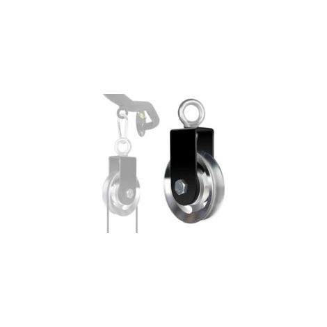 Poulie de Levage, Poulie de Câble 88mm Avec Support de Montage En u Roue de Levage de Rouleau Chargeant de Bricolage de Machine de Câble de Câble Métallique