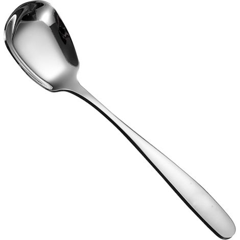 Cuillère À Dessert - Acier Inoxydable Résistant À La Rouille - Finition Miroir - Lave-Vaisselle - 18,5 Cm - Argenté - 1 Pièce (1/5)