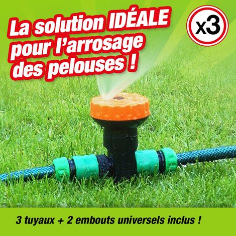 ARROSEUR A PLANTER lot de 3+ 3 TUYAUX (1/2)
