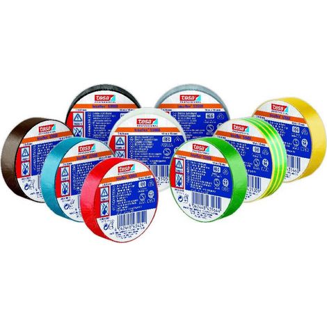 tesa PVC-Elektroisolierband 10m x 15mm, blau 10 Stk (1/2)