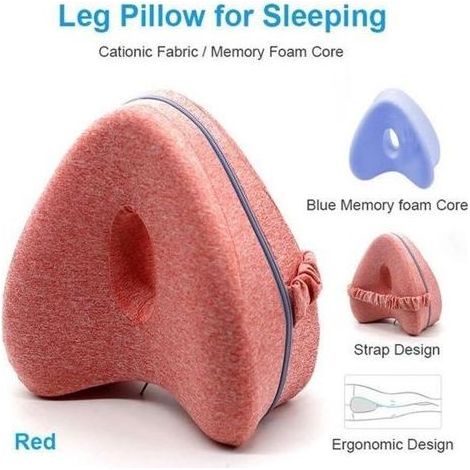 pair Oreiller orthopédique pour dormir en mousse à mémoire de forme Coussin de soutien pour les jambes, coussin pour la douleur à la ha (1/4)