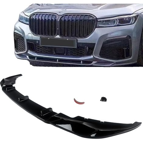 Spoiler anteriore per paraurti, realizzato in plastica ABS, lunghezza 180,34 cm, larghezza 53,34 cm, altezza 9,652 cm, compatibile con BMW Serie 7 G11 G12 730d 740i 2019+, stile M Performance. (1/5)