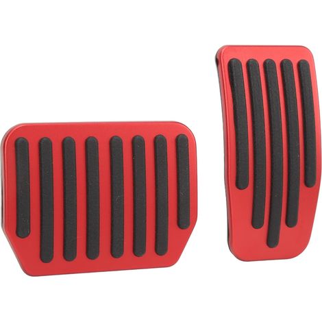 Set de 2 Pédales Antidérapantes Rouges pour Tesla Model 3, Pad d'Accélérateur et Frein, Résistantes à l'Usure, Design Sportif et Durable, Accessoire de Remplacement (1/5)