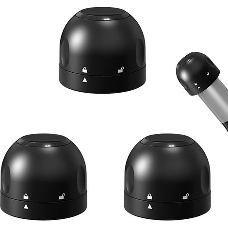 bouchon Champagne Vin,bouchon Champagne Silicone, 3 Pices Bouchon De Vin Rutilisable, Bouchon De Bouteille, Champagne Stopper, Bouchons Vin, Pour (1/5)