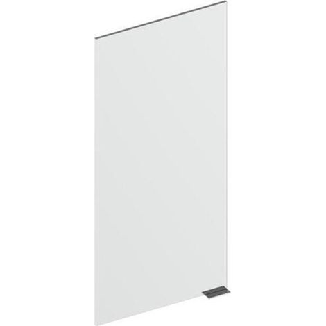 Porte de meuble miroir RM 2.0 m Gris + Logo ET 298,5x656mm gauche/droite