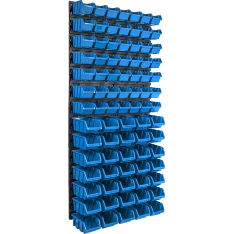 Organizzatore di attrezzi da parete, in plastica resistente, 84 cm x 60 cm, montabile a parete, regolabile liberamente, per una visibilità ottimale degli attrezzi. (1/5)