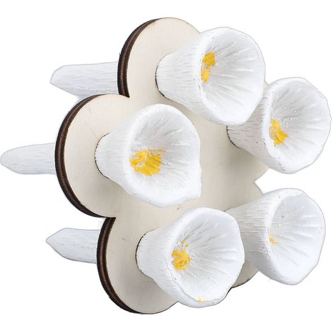 Gobelet à abeilles en résine et bois de hêtre, facile à utiliser, pour le jardin, blanc (1/5)