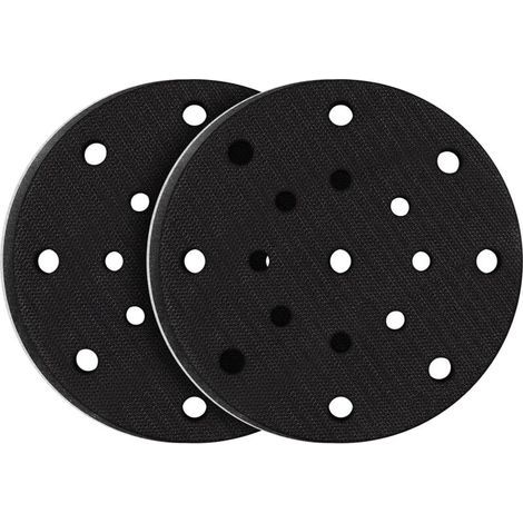 2 dischi abrasivi morbidi da 150 mm, interfaccia in schiuma morbida per levigatura e lucidatura, riduzione del rumore (17 fori) (1/5)