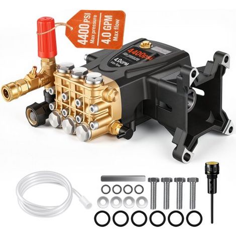 Pompe de Nettoyeur Haute Pression de Rechange, Piston Triplex Horizontal Arbre 25,4 mm, 303 bar, 15 L/min, Kit Pompe de Remplacement, Compatible avec Modèles Simpson MorFlex 40224, 40225, 40226 (1/3)
