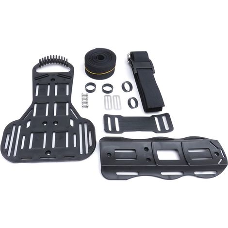 ABS-PRO Stabilisateur de plaque arrière de plongée en polypropylène moulé avec compatibilité d'installation sans outil Installation rapide Plaque arrière de plongée (1/5)