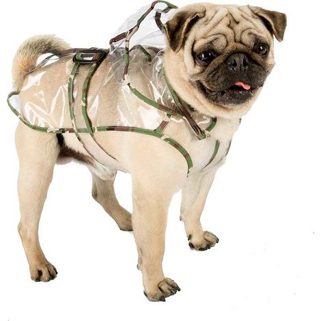 Ferplast RAINCOAT Mantellina impermeabile anti-vento per cani. 13 misure. Variante 37 - Misure: A: 40-44 cm C: 37 cm - (1/5)