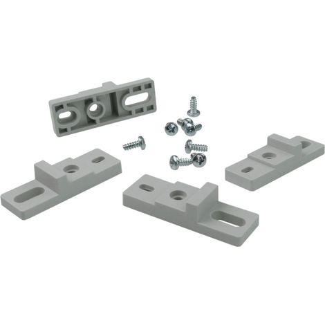Staffe di montaggio a parete per quadri di distribuzione modulari alti, set da 4