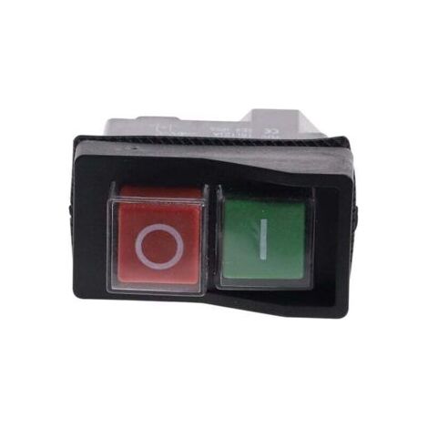 Interrupteur magnétique étanche, bouton marche/arrêt à 4 broches, accessoires pour outils électriques 250 V 16 A, pièces de rechange pour filtres. (1/4)