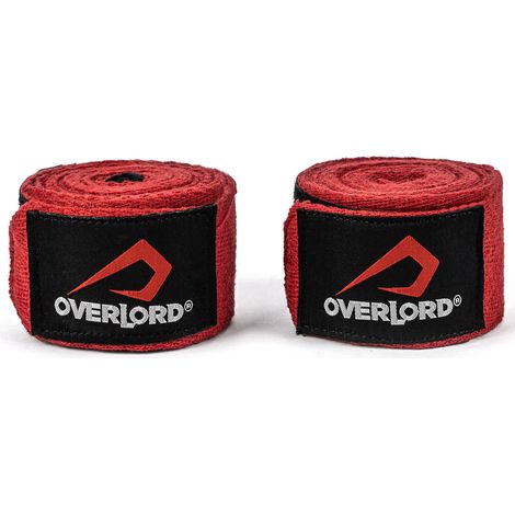 Vendaje de boxeo Overlord 450cm rojo (1/2)