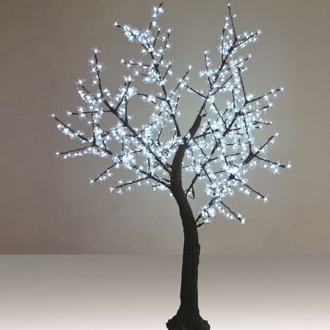 Cerezo en Flor LED 250 cm con 768 Luces Blanco Frío IP44 (1/2)
