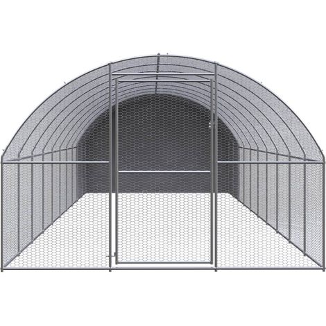 Maison Exclusive - Outdoor-Hühnerstall 3x10x2 m Verzinkter Stahl