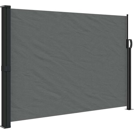 Auvent latéral rétractable,Store banne,Marquise Brise-soleil anthracite 140x500 cm CFW542268 (1/5)