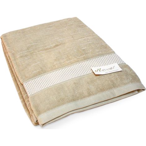 Drap de bain FICUS pur coton issu de l'agriculture biologique 90x200 cm (1/5)