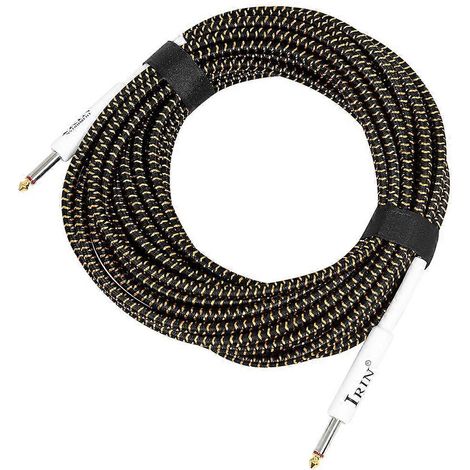 Câble audio IRIN pour instrument3 m (10 pieds)connecteur mâle-mâle droit 6,35 mm (1/4 pouce) pour amplibasse et guitare électrique (1/5)