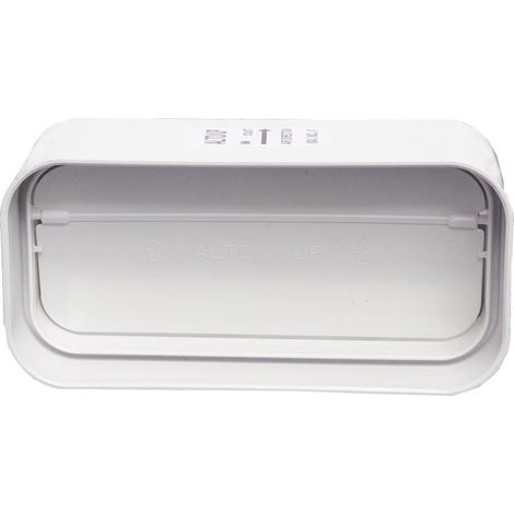 Giunto con valvola a farfalla per aria antiritorno in abs con 120x60mm