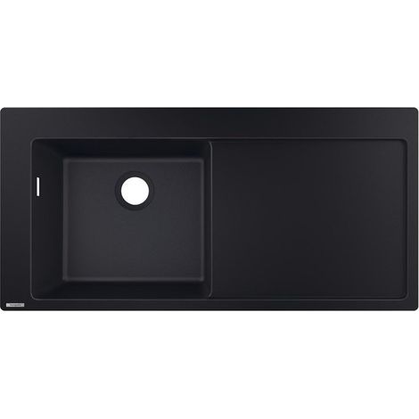 S5110-F450 Lavello incasso 450 con gocciolatoio nero grafite