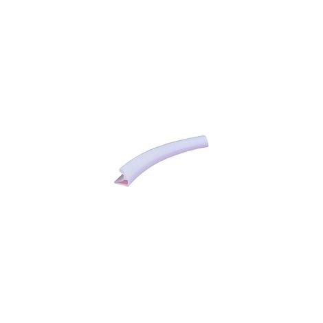 Barrière anti-eau de douche adhésive 1m, butoir souple blanc, joint bas de porte flexible (3x2mm), retenue d'eau pour salle de bain (1/5)