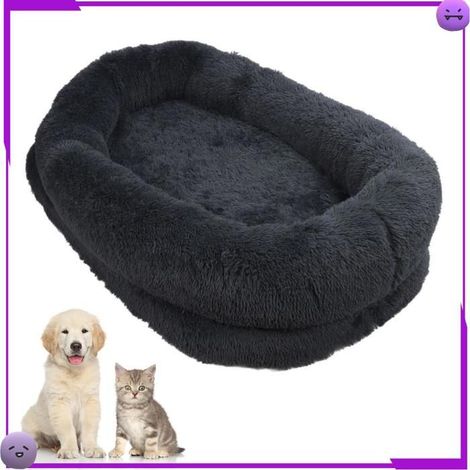 AUCUNE Lit pour chien de taille humaine Lit rond pour chien, doux, hygiene visage 185 X 120 X 30 cm / 72,8 X 47,2 X 11,8 pouces (1/5)