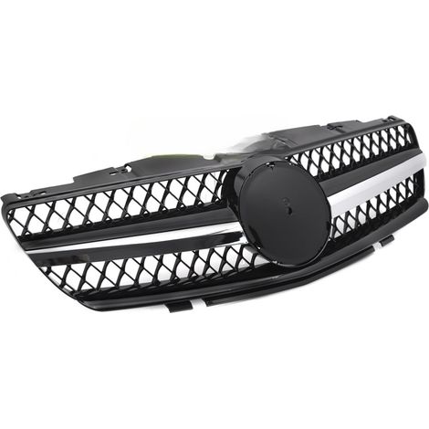 Grille calandre Mercedes SL R230 de 2001 a 2006 Noir Chrome-42698654 (1/4)